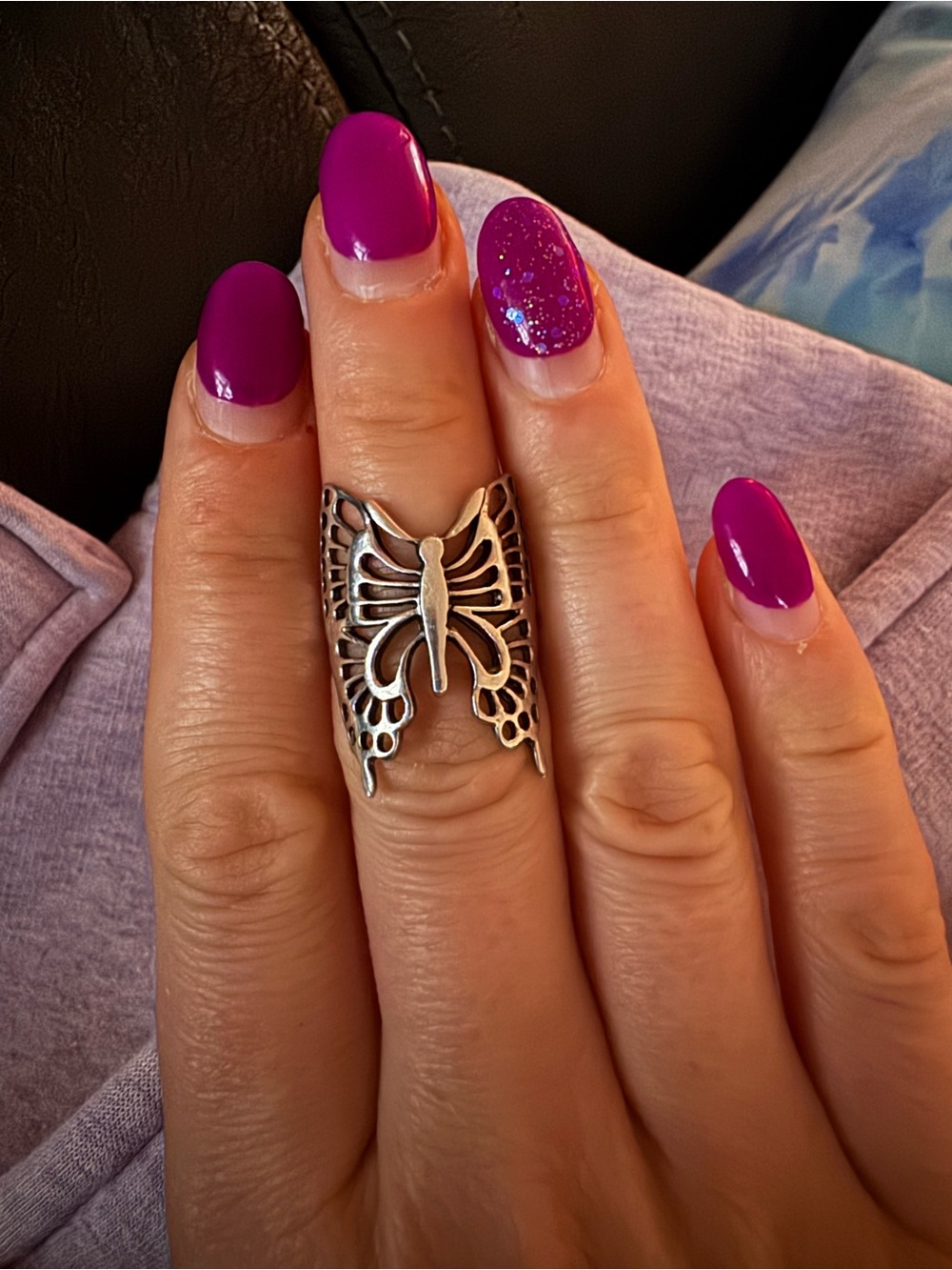 Sterling Silver Butterfly Ring